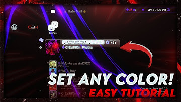 Set Any Color As PSN Profile Background! | TUTORIAL