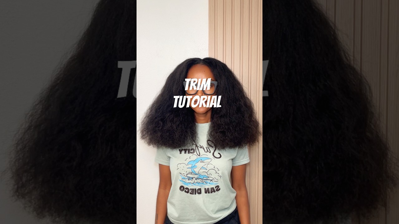 my 2hr trim in under 2mins for you #naturalhair #type4naturalhair #lengthretention #hairtrimming