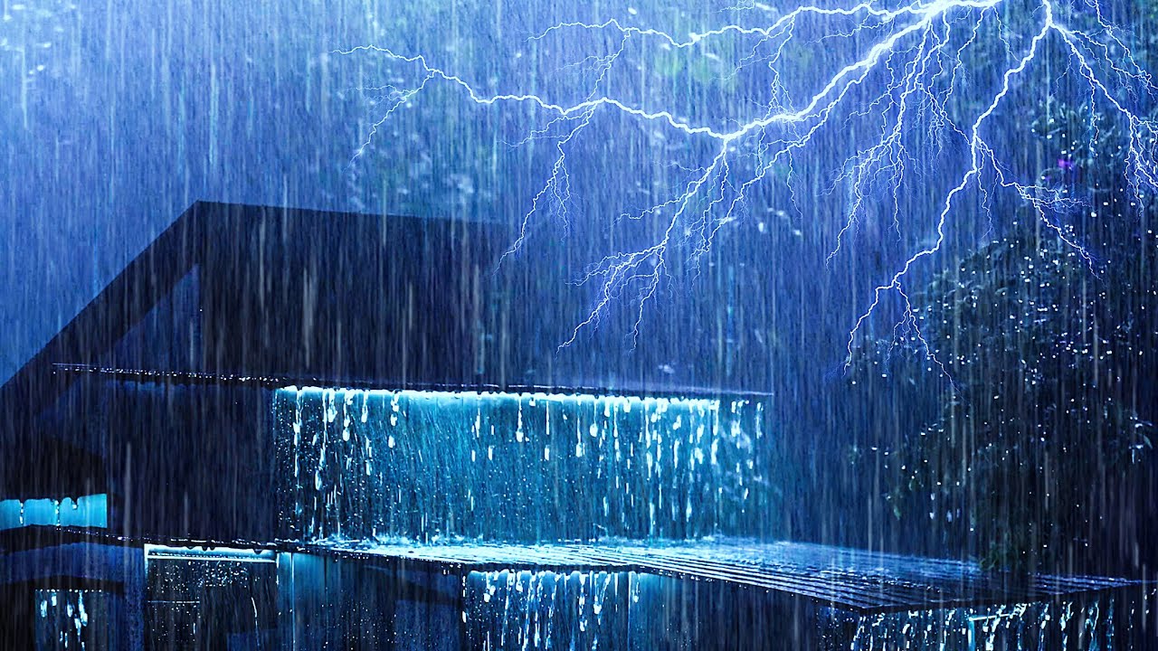 Sonidos De Tormenta En El Techo De Hojalata ⚡Lluvia En La Ventana - YouTube