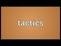 Tactics Meaning