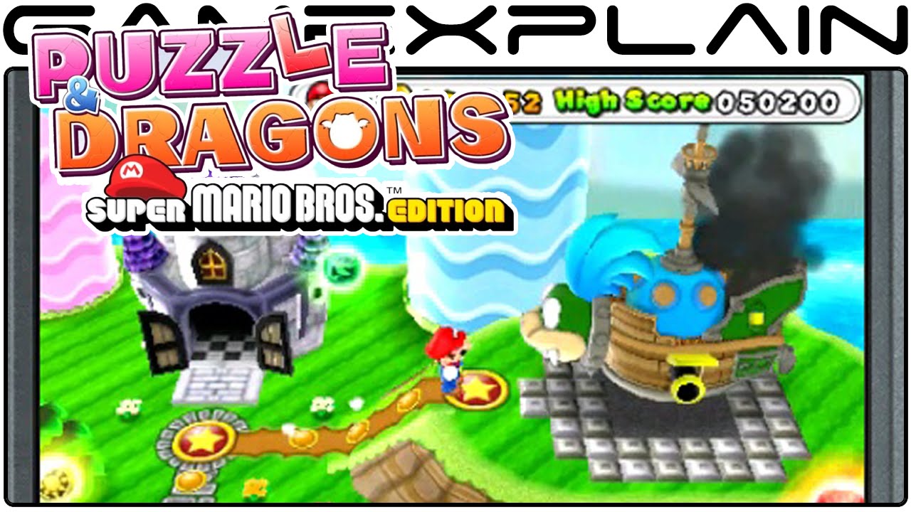 Puzzle & Dragons: Super Mario Bros. Edition - World Map Gameplay (Direct Feed - 3DS)