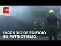 Se registra incendio en edificio de Patriotismo, CDMX - Noticias MX