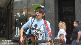 Lee - Sally Cinnamon (Stone roses cover) Briggate Leeds city centre HD