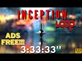 Inception  loop music with rain  asmr  focus and meditation  33333 4k60fps