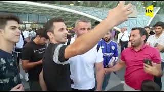 Qarabağ Fk Vətənə Qayıtdı - Futbolçuların Qarşılanması Görüntüləri