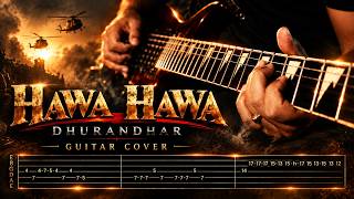 Hawa Hawa Guitar Cover | Dhurandhar | Guitar Tabs | Metallic Melody