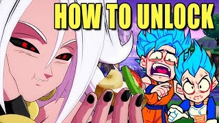 DBFZ - How To Unlock Majin Android 21, SSB Goku & SSB Vegeta