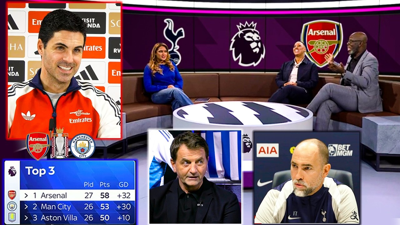 Spurs vs Arsenal ! Arteta Under Pressure as Title Race Reaches Critical Moment🔥All Reactions