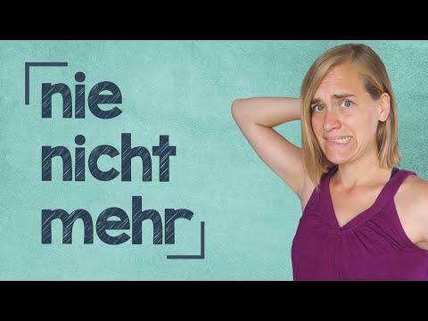 German Lesson (105) - Words of Negation - nie • nicht mehr • keiner • niemand • nichts - A2
