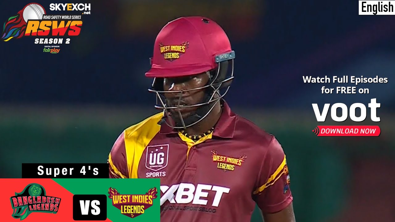 Skyexch Road Safety World Series Cricket 2022 Match 2 Bangladesh Vs WI Super 4s