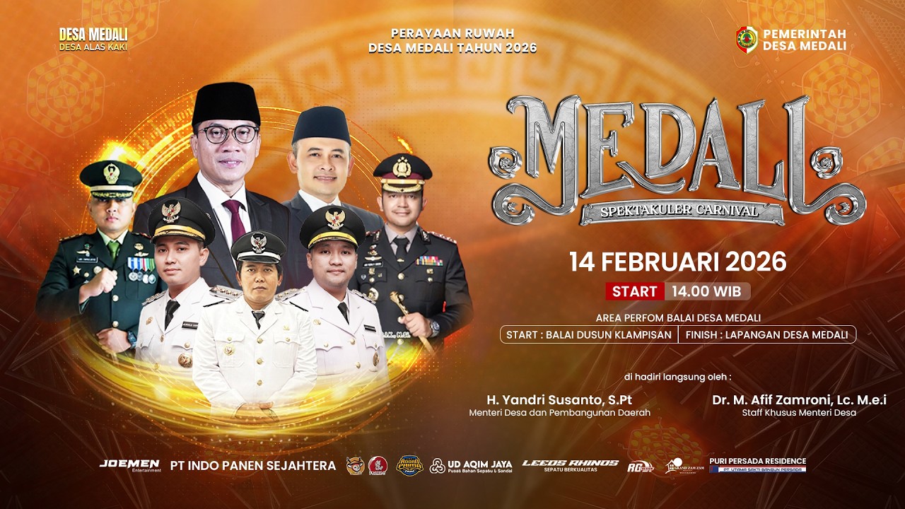 📡🔴 LIVE MEDALI SPEKTAKULER CARNIVAL 14 FEBRUARI 2026 DESA MEDALI PURI MOJOKERTO