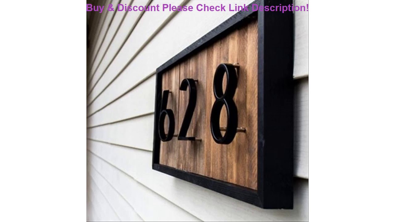 Review 12cm Big 3D Modern House Number Door Home Address Numbers for ...