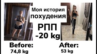 Моя история похудения|- 20 кг|РПП|Правильное питание