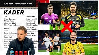 Euro : Incroyable liste Allemagne 🇩🇪 pas de sélection pour Hummels … Kross et Gundogan presents