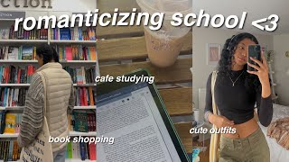 how I romanticize school📓 studying at cute cafes, cute outfits, haze fragrance candle unboxing!