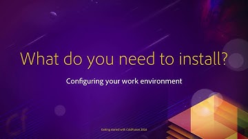 02 Configuring your work environment ## 01 What to install