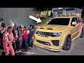 Widebody trackhawk takes over car meet