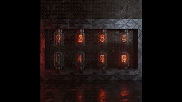 Nixie Lights Blender EEVEE test