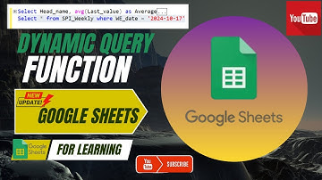 Dynamic Query Function in Google Sheets | Query Function in Google Sheets Explained | Tutorial 2025