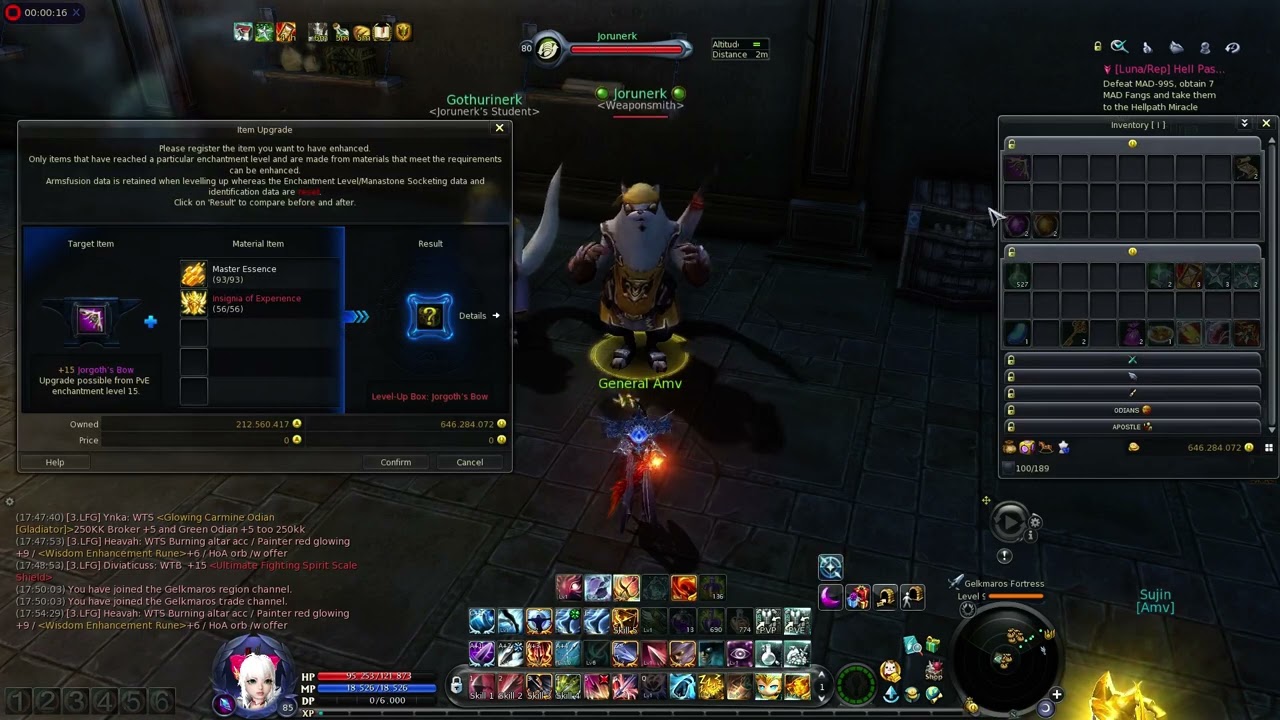 AION Jorgoth Upgrade after six tries