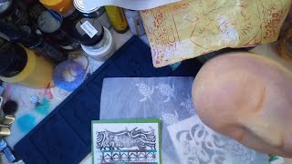Naomi, sprays, moulds, and P&M Stencil play!