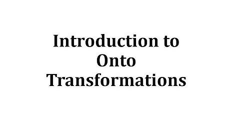 Introduction to Onto Transformations