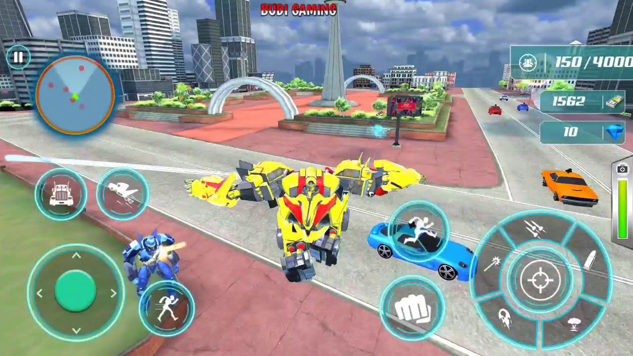 Grand Police Truck Robot War Transform - Robot Games - Android Gameplay