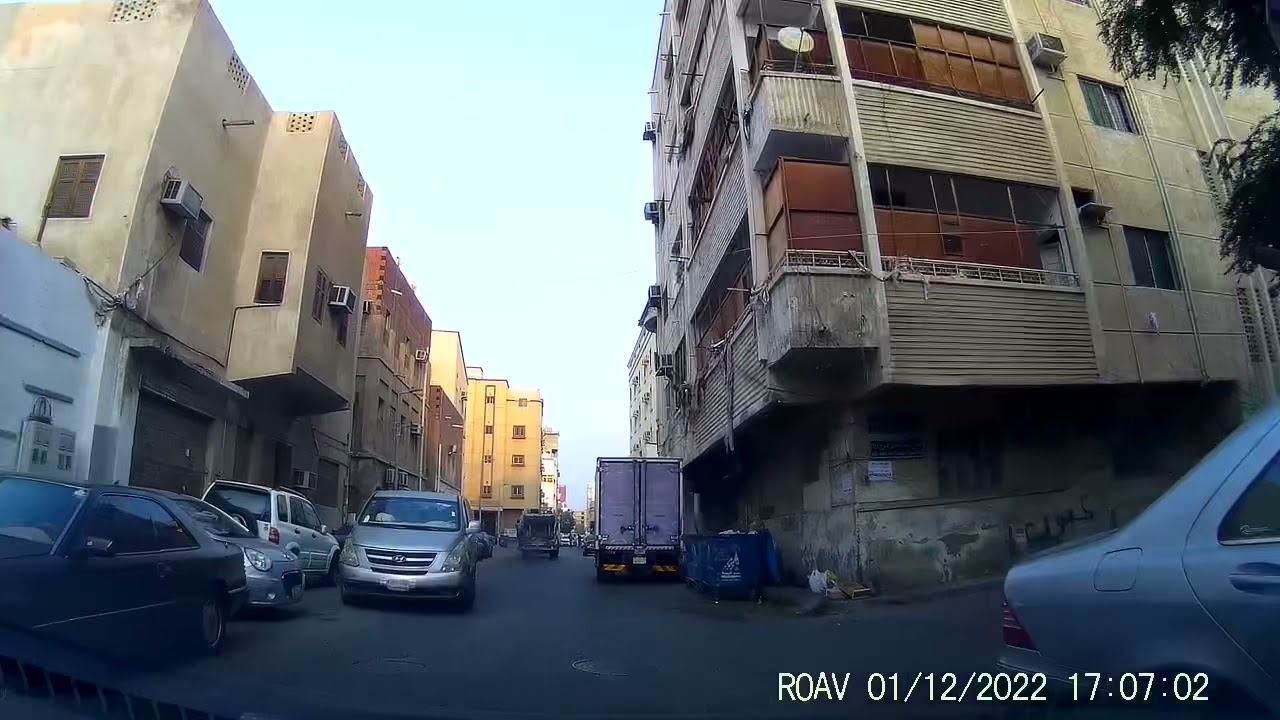 فيديو للتاريخ تصويري لحي الكندره قبل الإزاله بكاميرا الداش كام بتاريخ 12 يناير 2022م