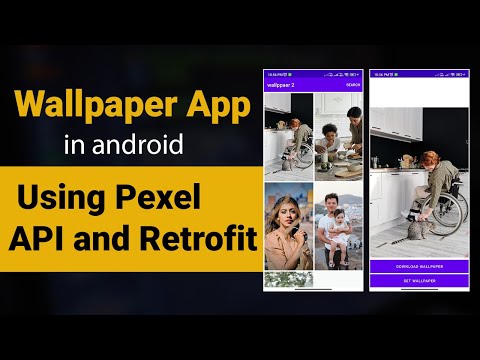 How to make Wallpaper App in android in hindi using pexel API and Retrofit