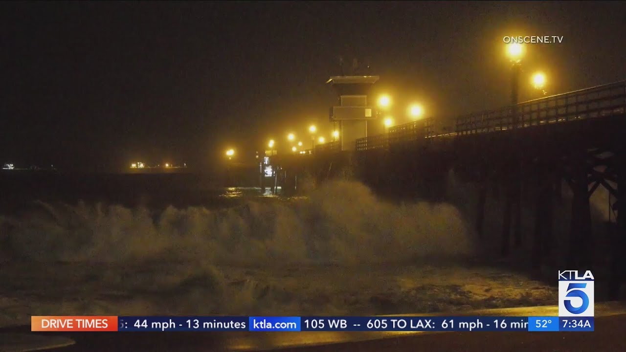 Orange County beaches battered by waves again