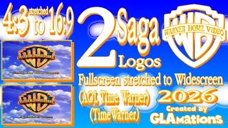 Warner Home Video 2 Saga Logos 43 Stretched To 169 Screen 2026 Created By Glamations