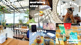 DAILY VLOG ✨ daily activities, making my bed, skincare morning, cozy cafe 🥛🌷