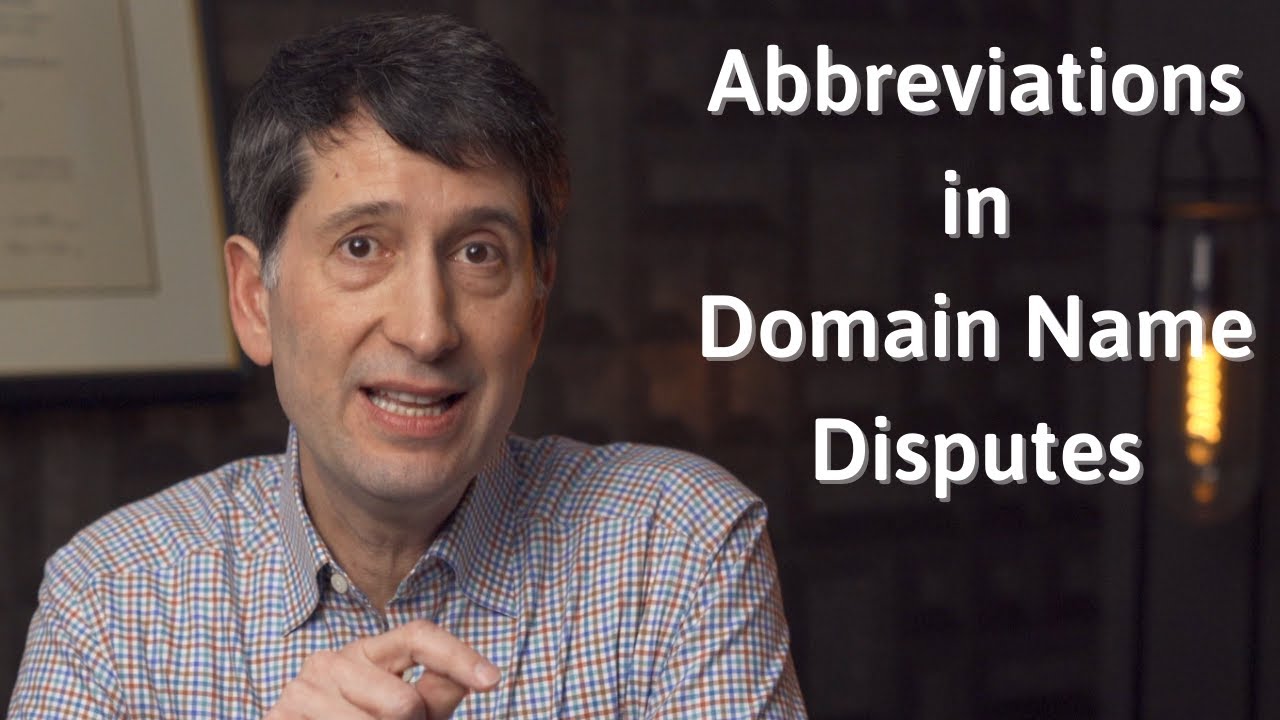 Abbreviations in Domain Name Disputes