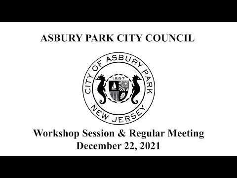 Asbury Park City Council Meeting - December 22, 2021