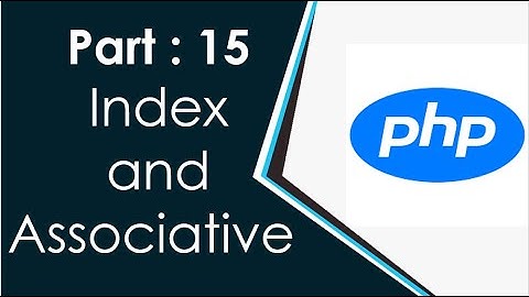 Index and Associative array in php in urdu /hindi
