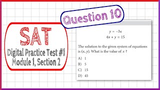 Question 10 from SAT Digital Practice Test 1, Module 1, Section 2