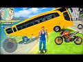 Open City Motorbike Coach Passenger Transport Bus Muscle Car Helicopter SIM - Android Gameplay