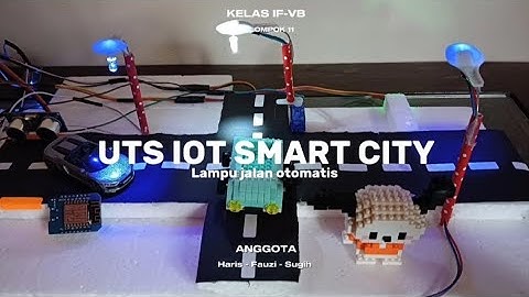 Lampu Jalan otomatis Berbasis IoT | Kendali Cloud, Sensor Cahaya & Ultrasonik