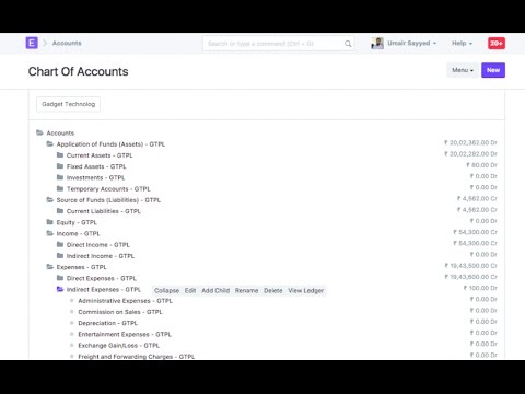 Manufacturing Chart Of Accounts