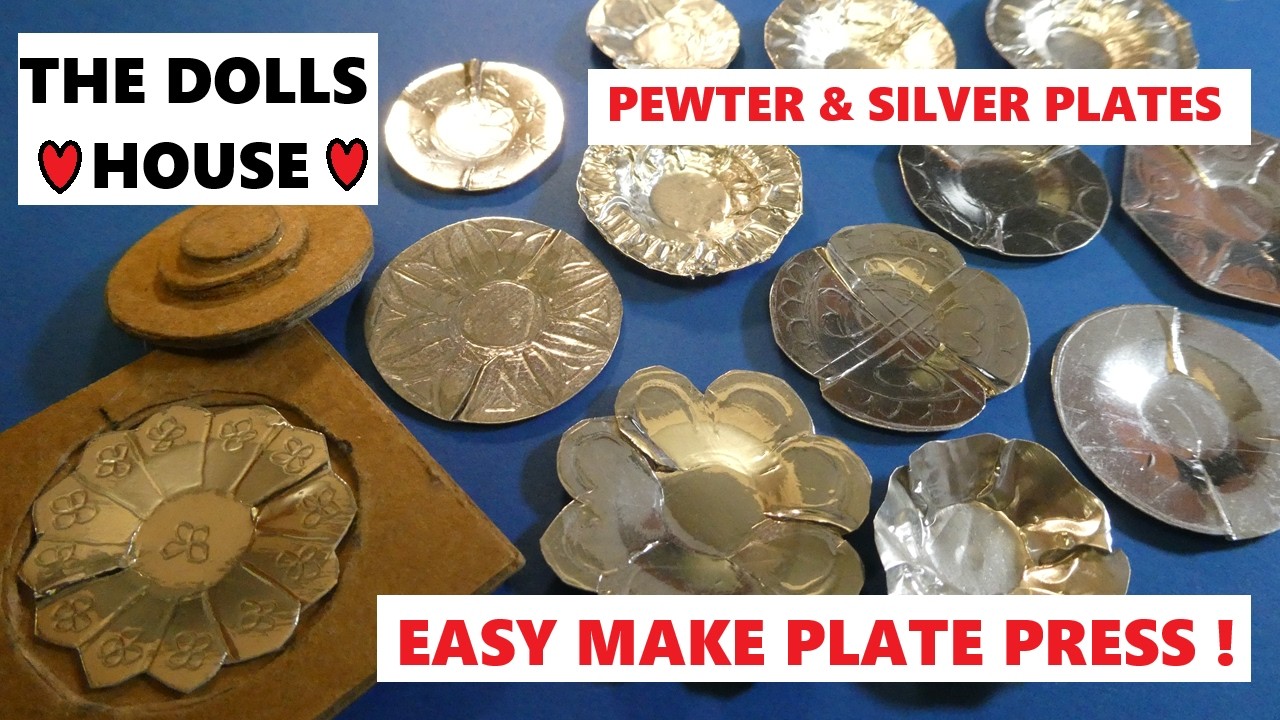 MAKING BEAUTIFUL PEWTER & SILVER PLATES WITH A PLATE PRESS