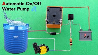 Water Pump Automatic On Off Circuit How To Make Water Pump Auto Cut Off Switch Pendtech