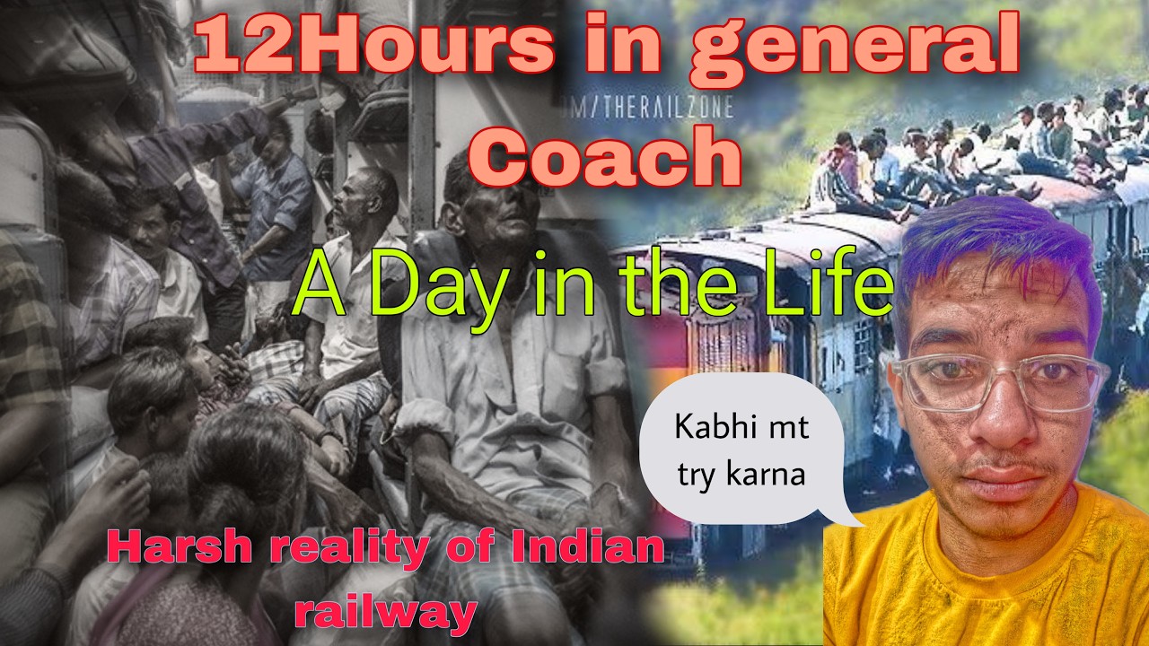 I spent 12 hours in general coach of train  | travel vlog | vacation vlog 