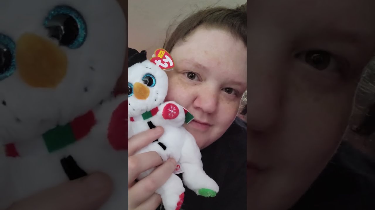 Weatherby - snowman with black hat - Ty Beanie Bellies - review - 12/09/23