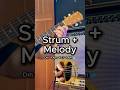 Strum + Melody — Dm → Am → E7 → Am 🔁 Acoustic Guitar #Shorts