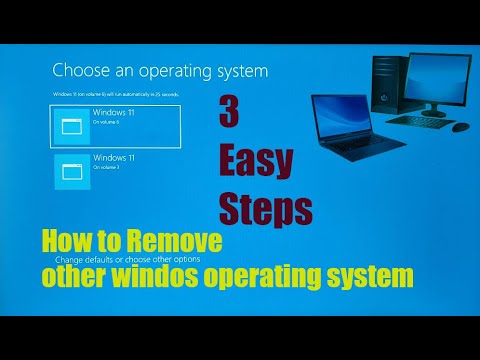 How to remove other windows opearting system - YouTube