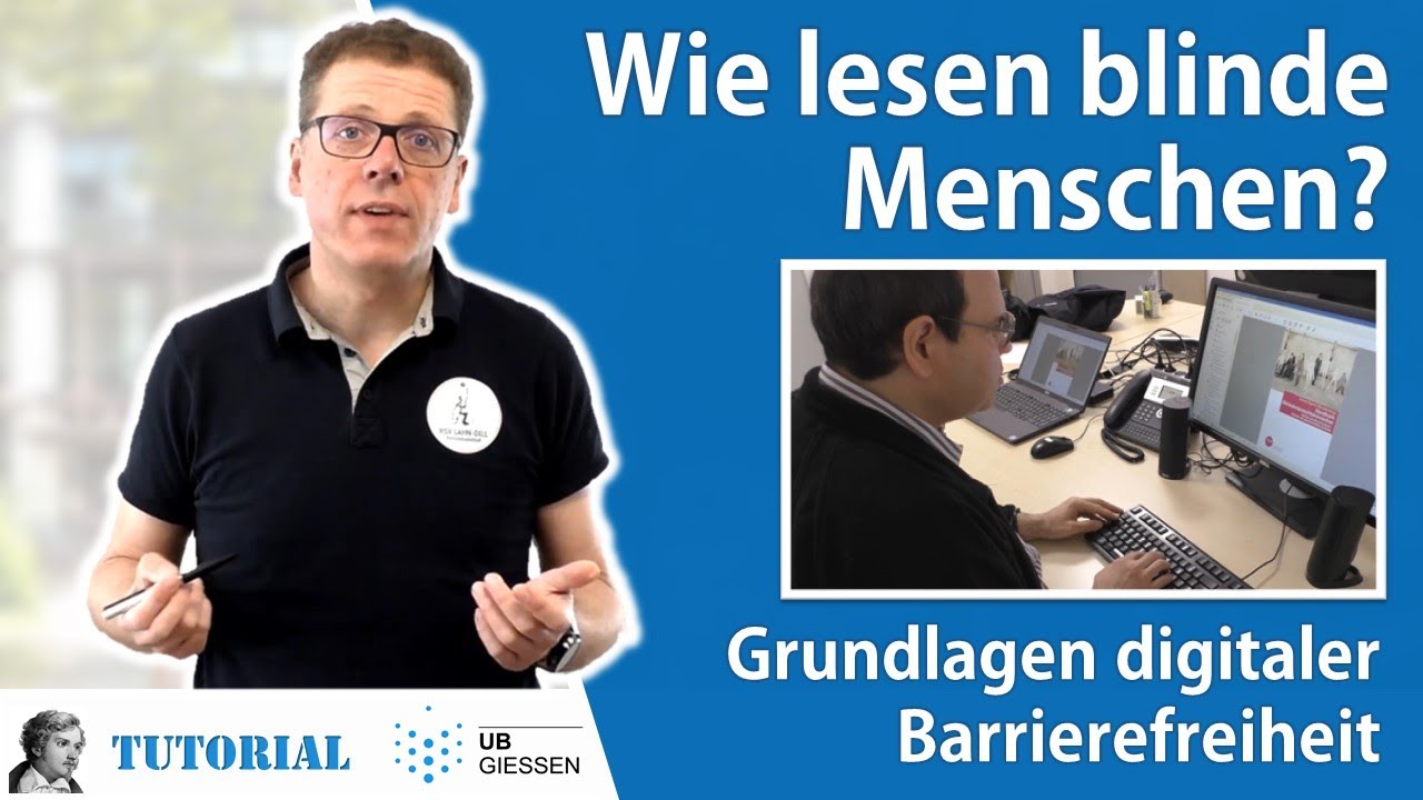 Wie lesen blinde Menschen? Grundlagen digitaler Barrierefreiheit.