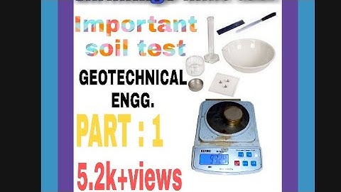 Shrinkage limit test part 1(Geotechnical engineering)