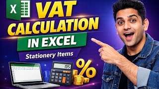 MS Excel VAT Formula for Stationery Items | Easy GST/VAT Calculation in Excel 💻📊 @Vacancyupdate73