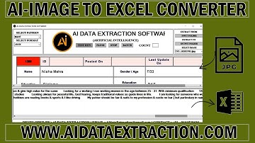 Data Entry Image to Excel Conversion Software | Data Entry Images into .xlsx Conversion Software