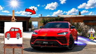 FRANKLIN DRAWING A POWERFUL LAMBORGHINI URUS WITH HELP OF...